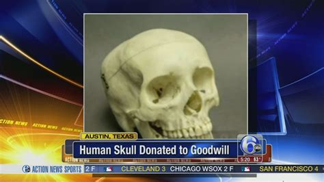 Human skull found in box donated to Goodwill, police say